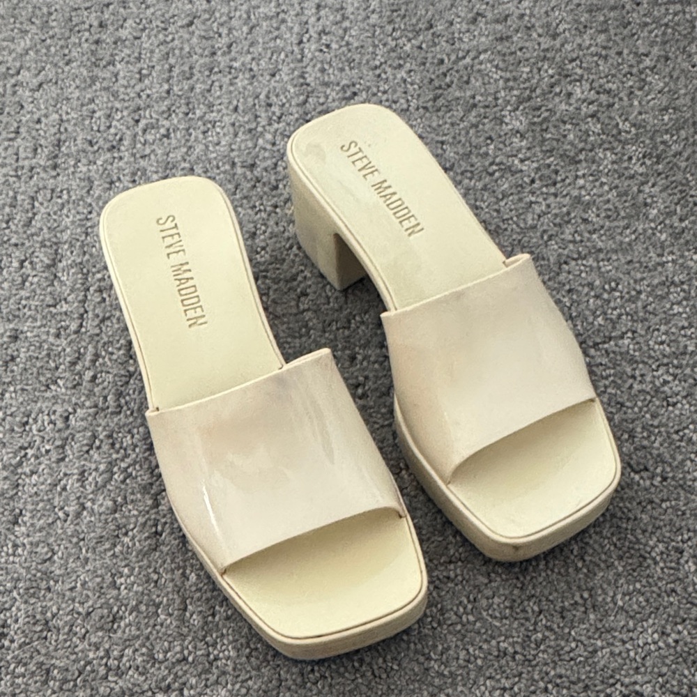 Steve Madden Beige Women's Mules